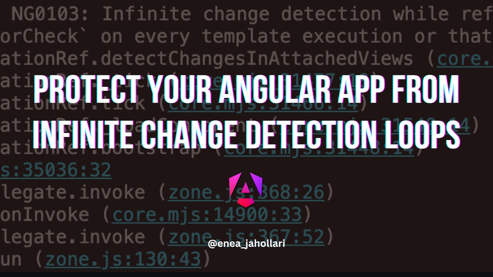 How to not get caught in an infinite change detection loop in Angular.