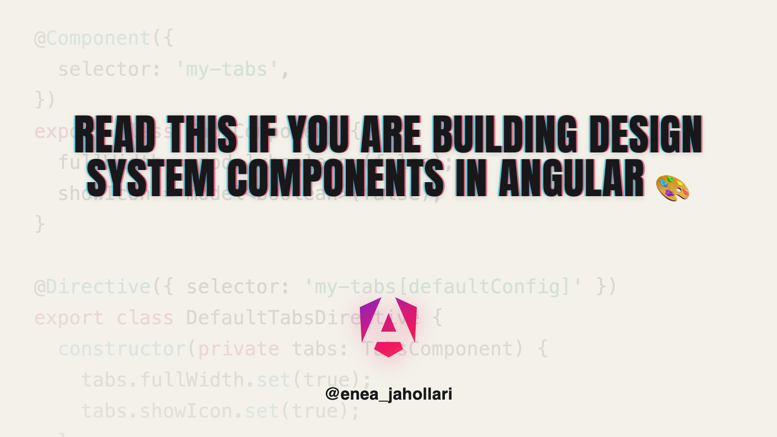 Learn how to make your components extensible and easy to use in Angular by other developers.